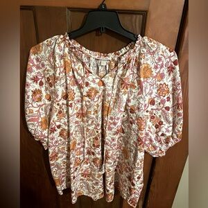 Knox Rose XXL Floral Top NWT